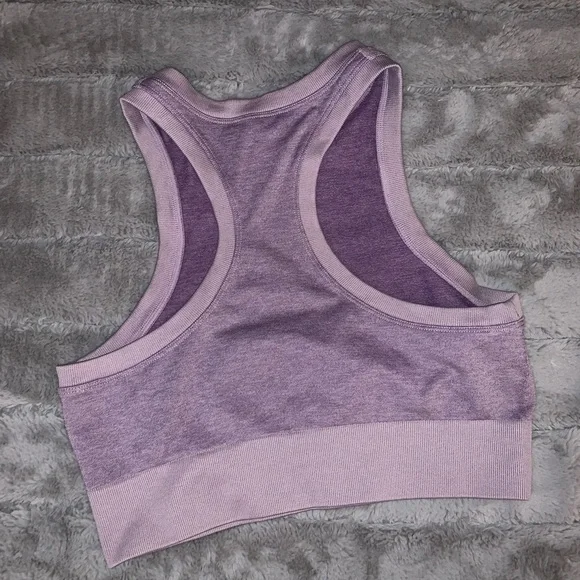 💚 Hurley workout crop top in lavender - Picture 2 of 4